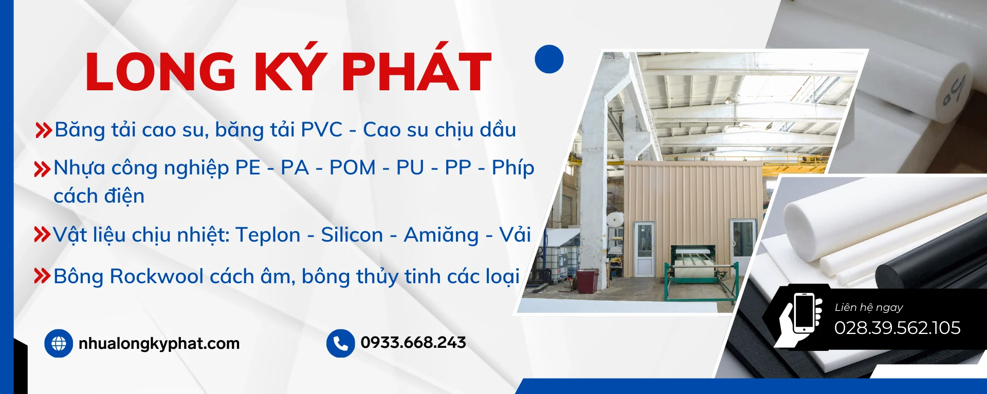 Nhựa Long Ký Phát - Chuyên cung cấp sản phẩm nhựa công nghiệp